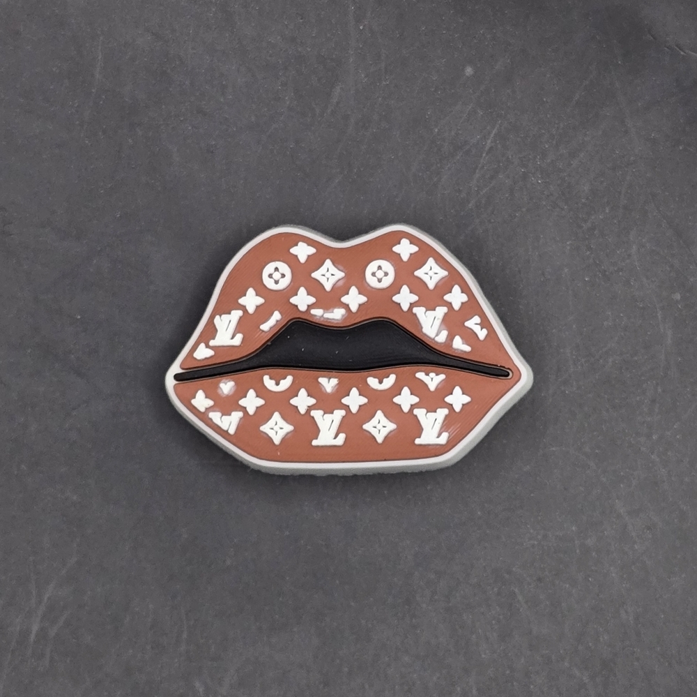 (5/$15) LV Lips 👄 Croc Charm